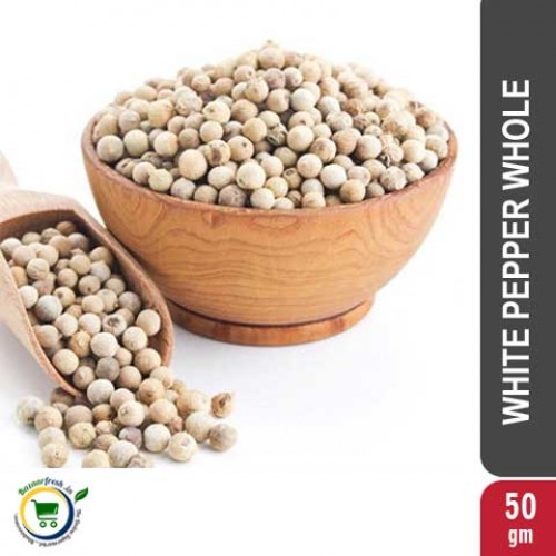 White Pepper Whole 50gm