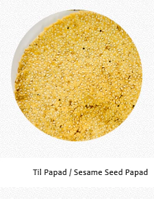 Til Papad (Sesame Papad)